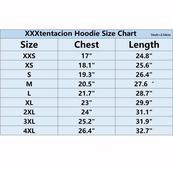 Unisex Xxxtentacion Hoodie Printed Pullover Sweatshirt