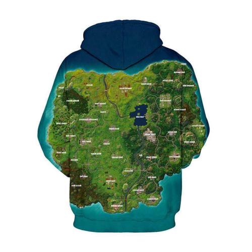 Fortnite Sweatshirt Map Hoodie For Youth