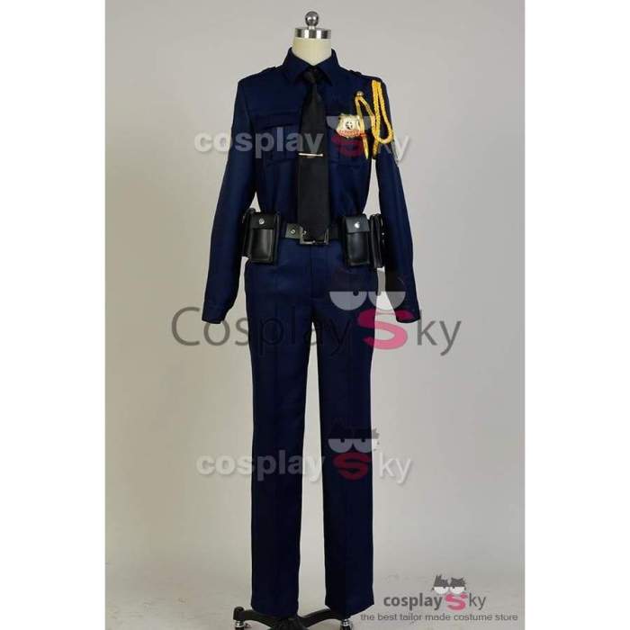 Zootopia Fox Nick Police Uniform Cosplay Costume