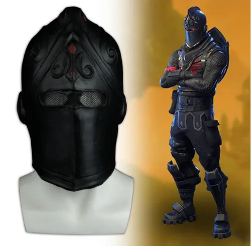 Game Fortnite Black Knight Legend Orange Skin Masks Halloween Cosplay Mask