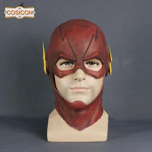 The Flash Barry Allen Mask Cosplay Costume Halloween Party  Prop