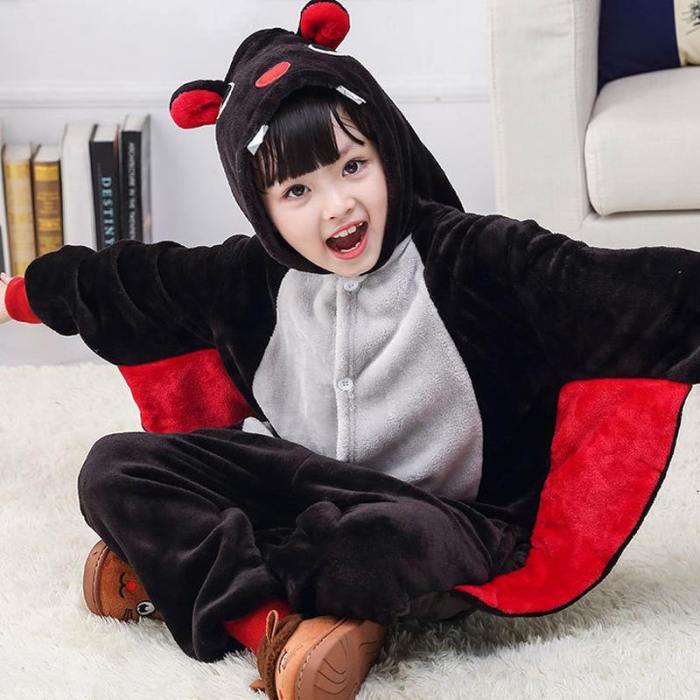 Child Romper Cute Bat Pattern Costume For Kids Onesie Pajamas For Girls Boys