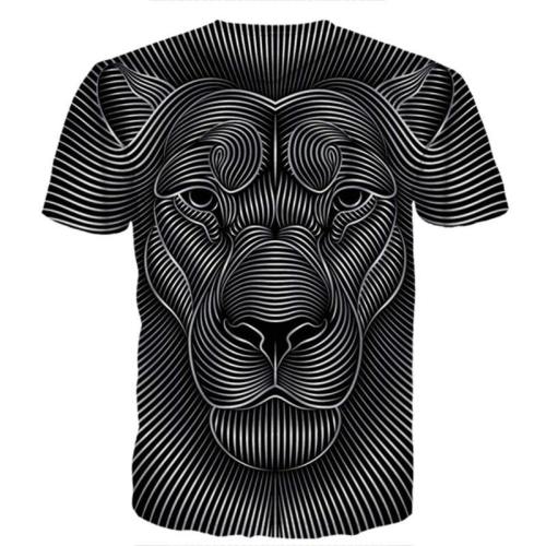 Fierce Optical Illusion Lion Shirt