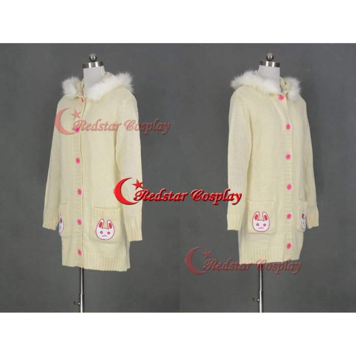 Cute New Super Sonico Cosplay Costume Embroidered Rabbit Ear Sweater