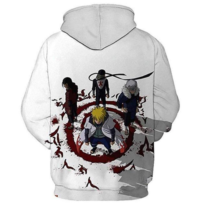 Unisex Hoodies Naruto Pullover 3D Print Cosplay Jacket Sweatshirt