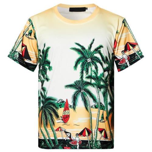 Mens T Shirt Summer Beach Printing Pattern Tee