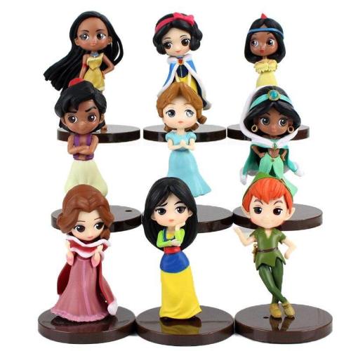 Snow White Mulan Cinderella Aladdin Peter Pan Q Posket Figure Toys
