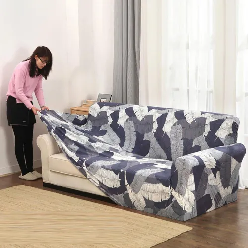 Soft Printed Color Couch Sofa Cover Removable Slipcover