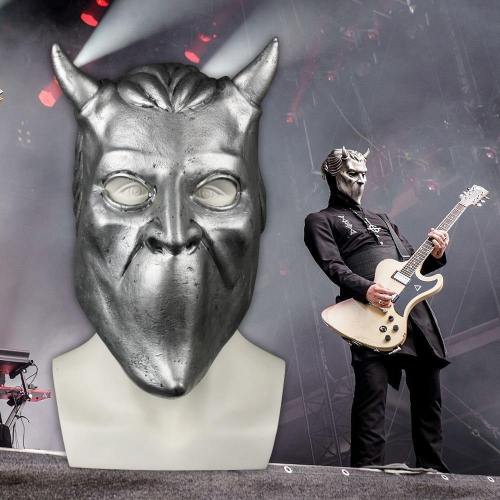 Ghost Nameless Ghoul Mask Cosplay Ghost B.C Rock Roll Band Latex Helmet Masks Halloween Party Props