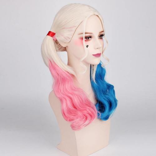 Suicide Squad Harley Quinn Ponytails Heat Resistant Hair Wig Cosplay