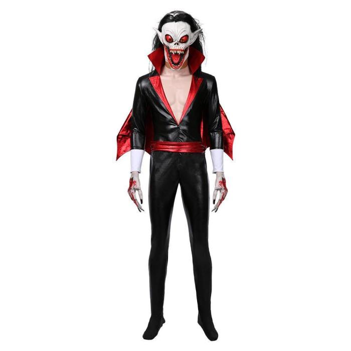 Morbius The Living Vampire Michael Morbius Jumpsuit Outffits Halloween Carnival Suit Cosplay Costume