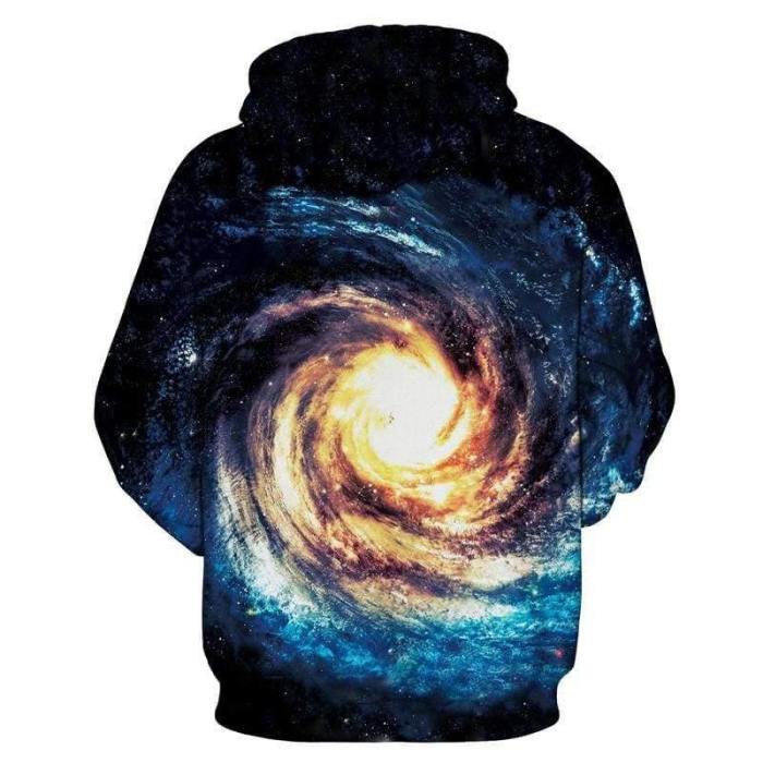 3D Print Hoodie - Galaxy Star Sky Pattern Pullover Hoodie