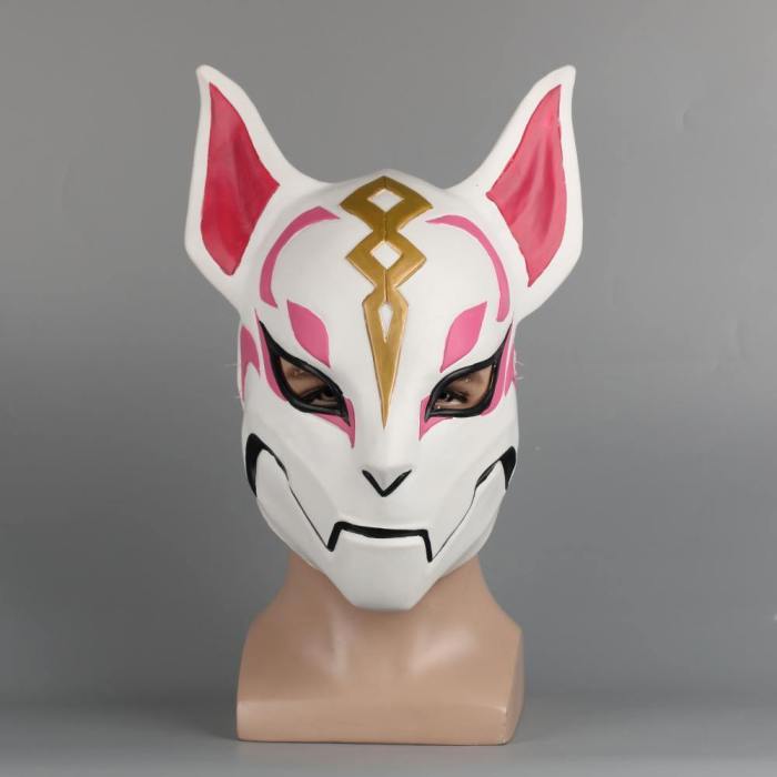 Fortnite Fox Drift Skin Mask Helmet Halloween Half Face Mask