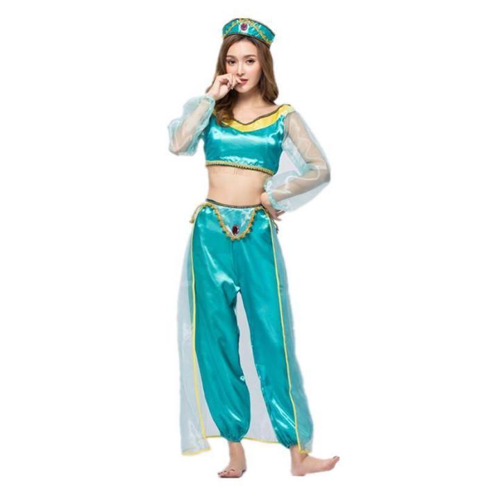 Lamp Of Aladdin Jasmine Princess Dress Costumes