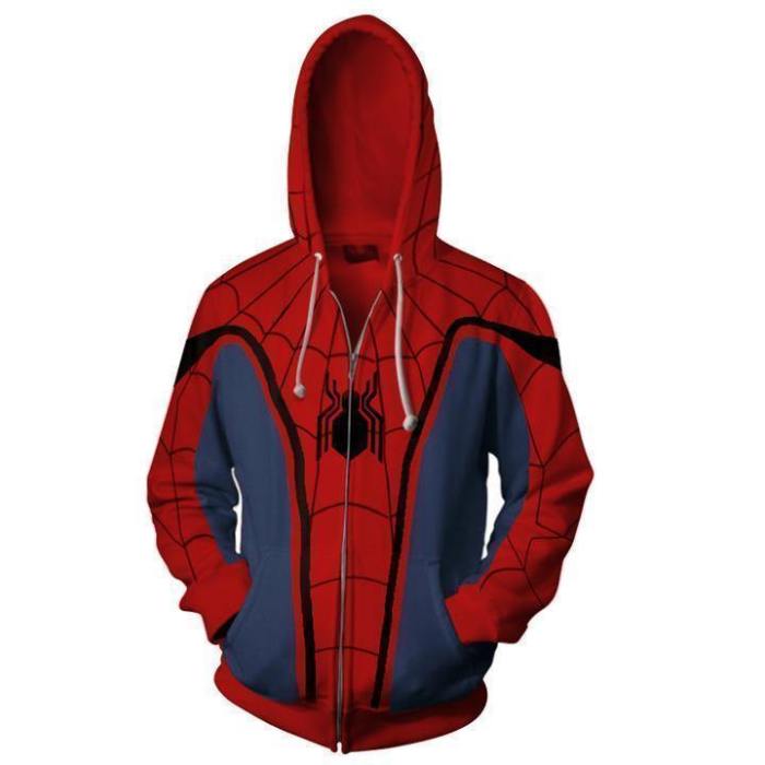 Spider Man 3D Zip Up Hoodie