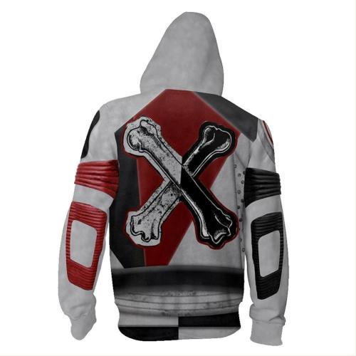 Unisex Carlos Hoodies Descendants 3 Zip Up 3D Print Jacket Sweatshirt