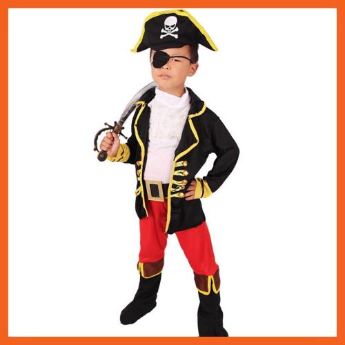 Jack Sparrow Kids Boys Pirate Costumes Halloween Cosplay Costumes For Kids
