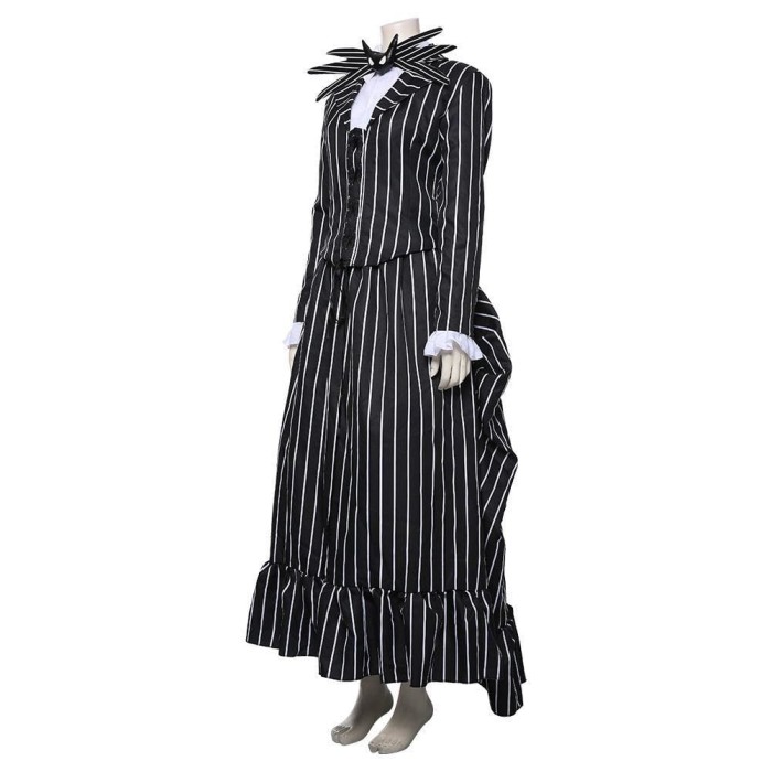 The Nightmare Before Christmas Jack Skellington Striped Suit Cosplay Costume