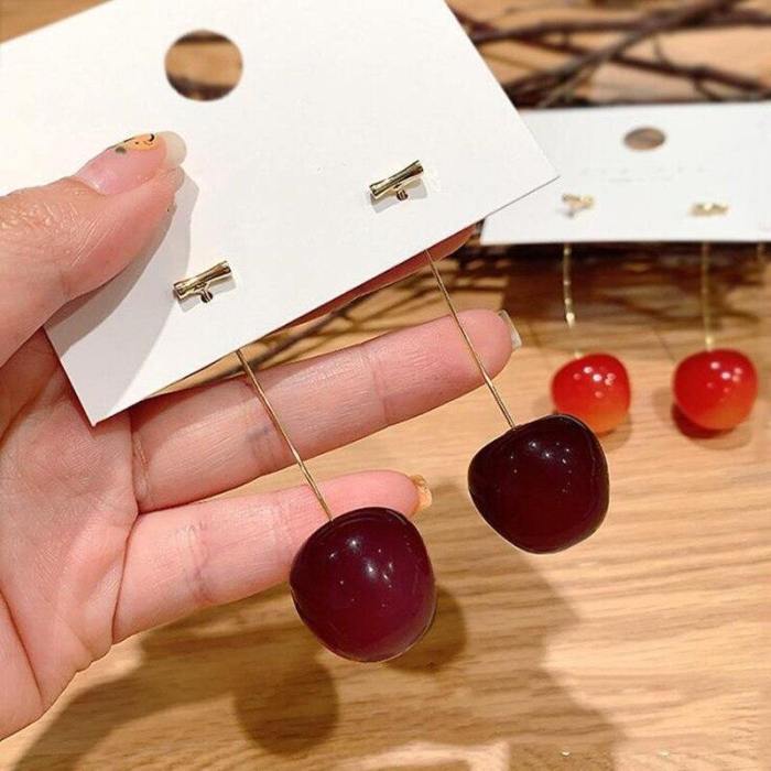 Jojo'S Bizarre Adventure Kakyoin Noriaki Cherry Earring Stud Jewelry