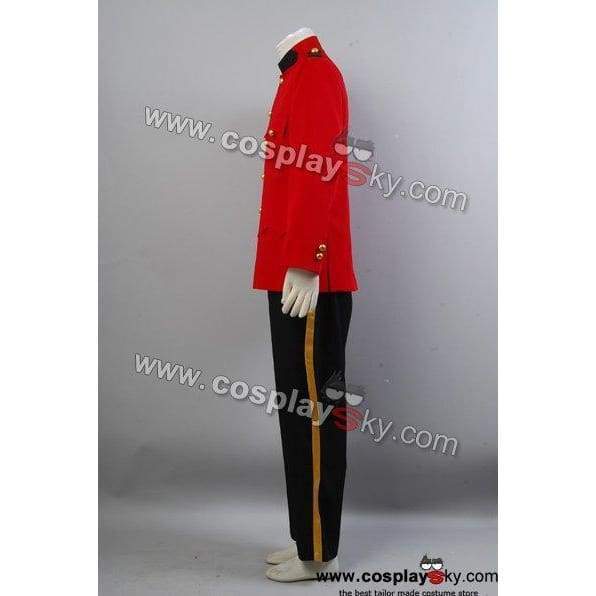 Due South Red Mountie Serge Uniform Tunic Costume