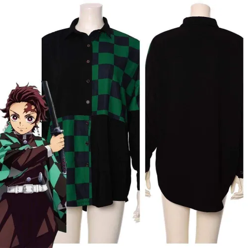Tanjirou/Tanjiro Kamado Demon Slayer: Kimetsu No Yaiba Uniform Cosplay Costume