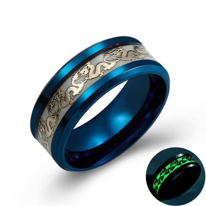 Titanium Sea Dragon Ring