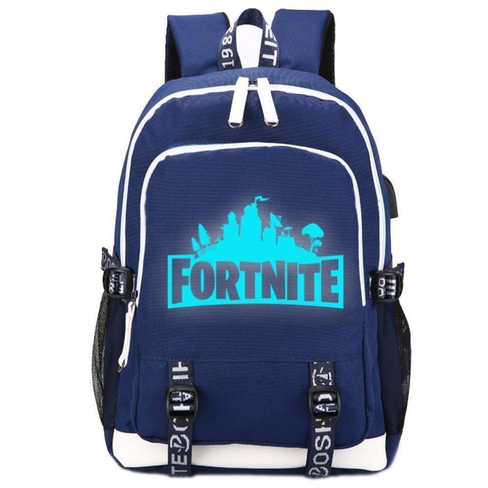Game Fortnite Luminous Usb Student Backpack Csso086