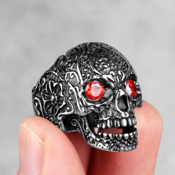 Vintage Skull Rings In Sterling Silver