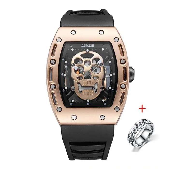 Luminous Pirate Skull Dial Quartz Watch