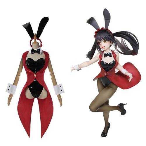 Anime Date A Bullet Tokisaki Kurumi Bunny Girl Jumpsuit Outfits Halloween Carnival Suit Cosplay Costume