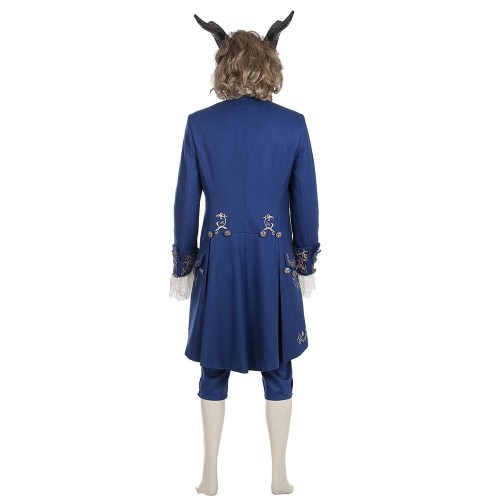 Movie Beauty And The Beast Prince Adam Costume Halloween Party Cosplay Costume