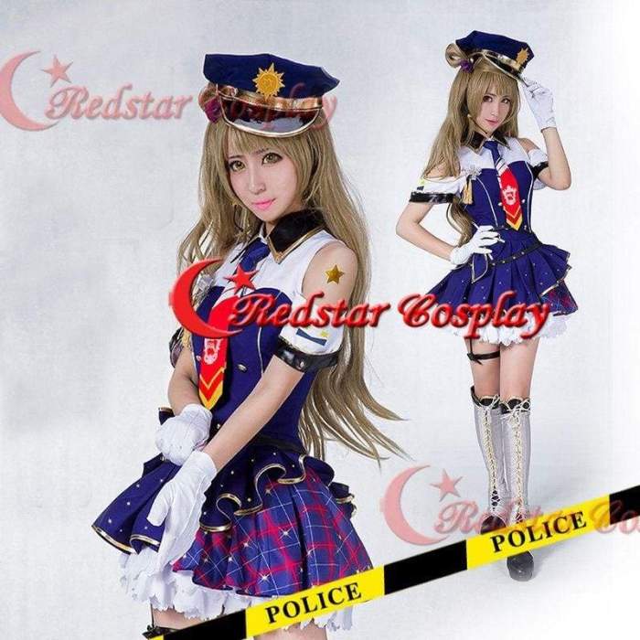 Love Live! School Idol Ll Policewoman Awaken Minami Kotori Cosplay Costume Dress