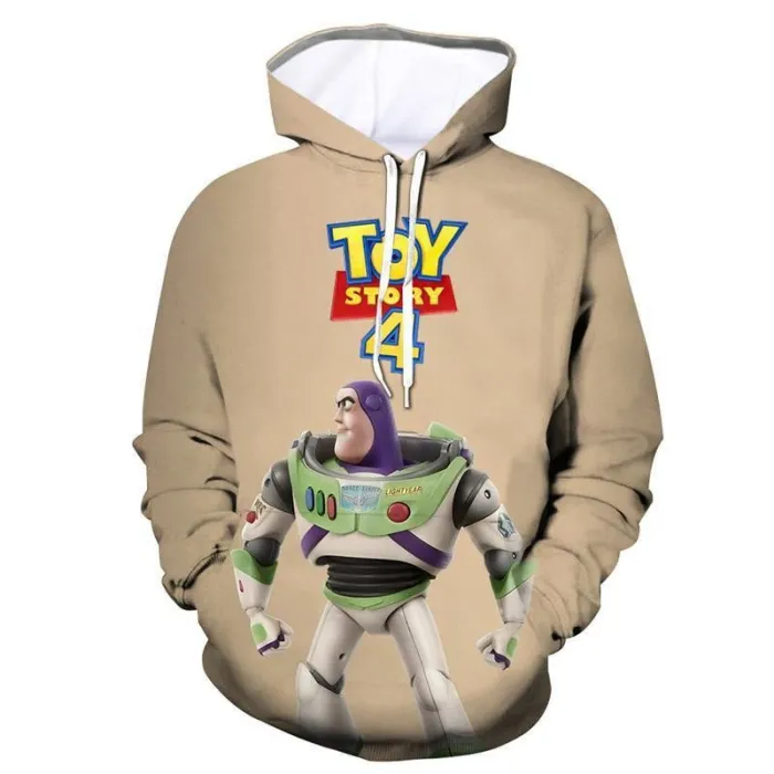 Vivid Toy Story 4 Printed Hoodie Kids Hooded Sweatshirt