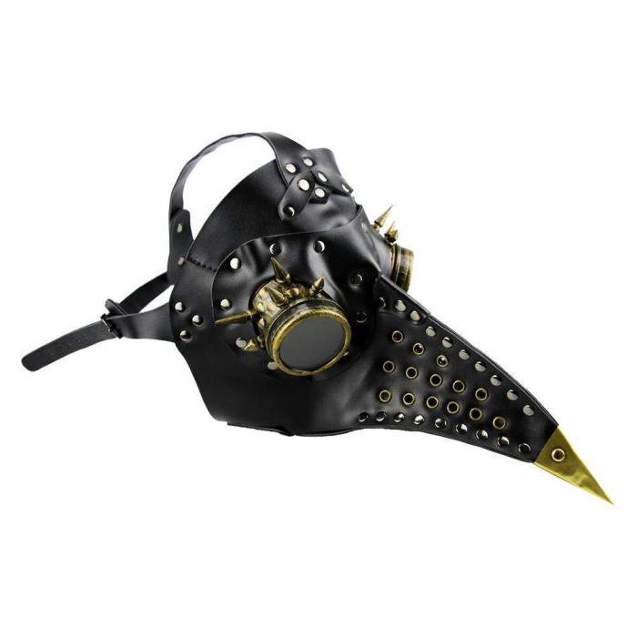 Plague Doctor Bird Mask Steampunk Beak Mask Metal Mask Cosplay Props