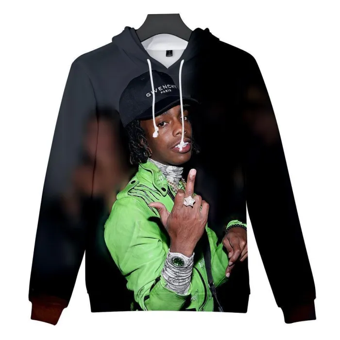 Ynw Melly Print Hoodie 3D Vivid Pullover Shirt