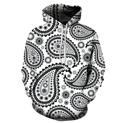 Black & White Tribal Art  3D - Sweatshirt, Hoodie, Pullover
