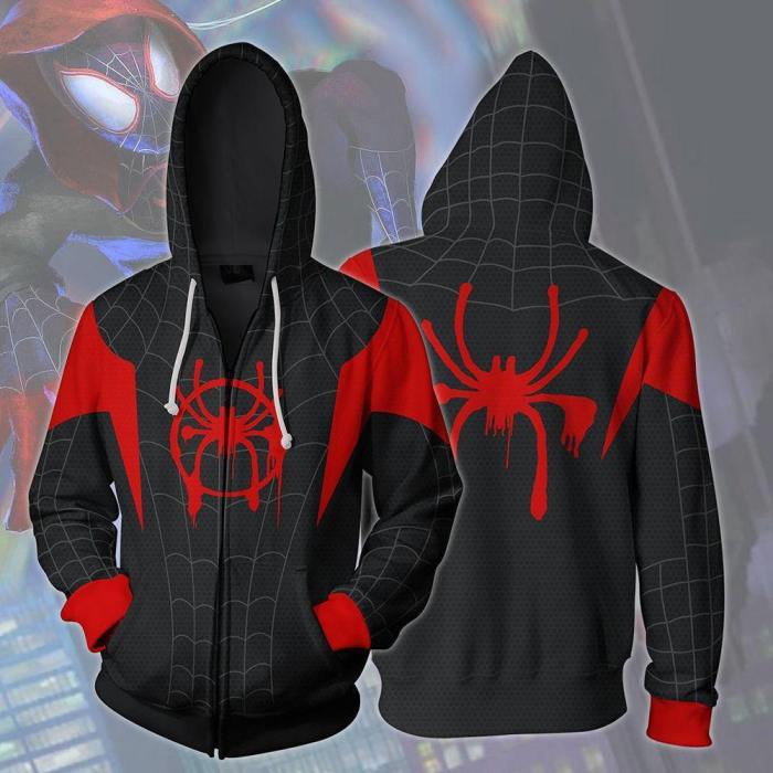 Avengers Spiderman Hoodies Superhero Spider Hooded Cosplay Sweatshirts