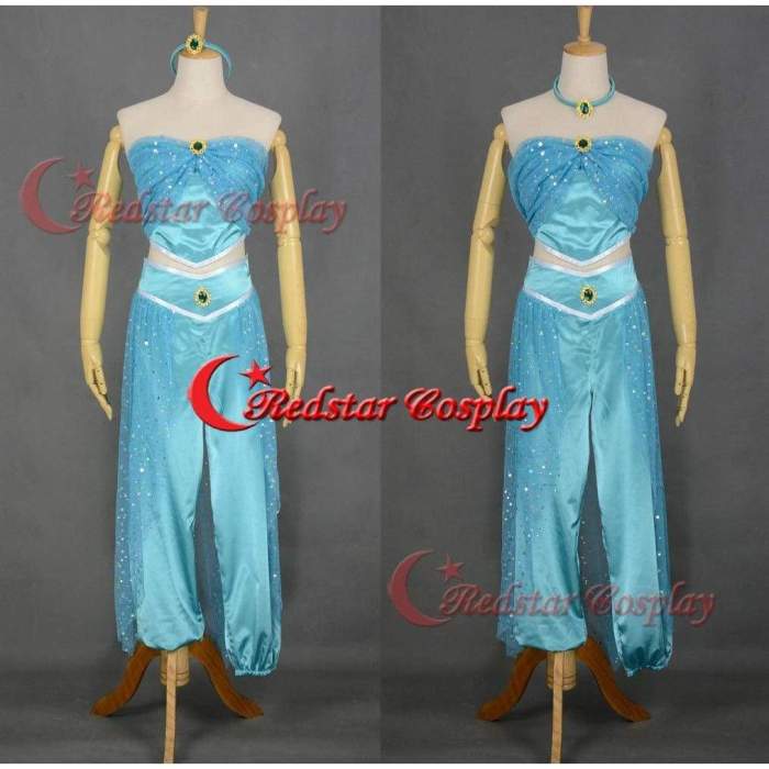 Princess Jasmine Cosplay Costume Dress From Aladdin And The King Of Thieves Cosplay B