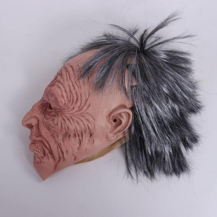 Funny Grandparents Old People Cosplay Latex Mask Halloween Party Props