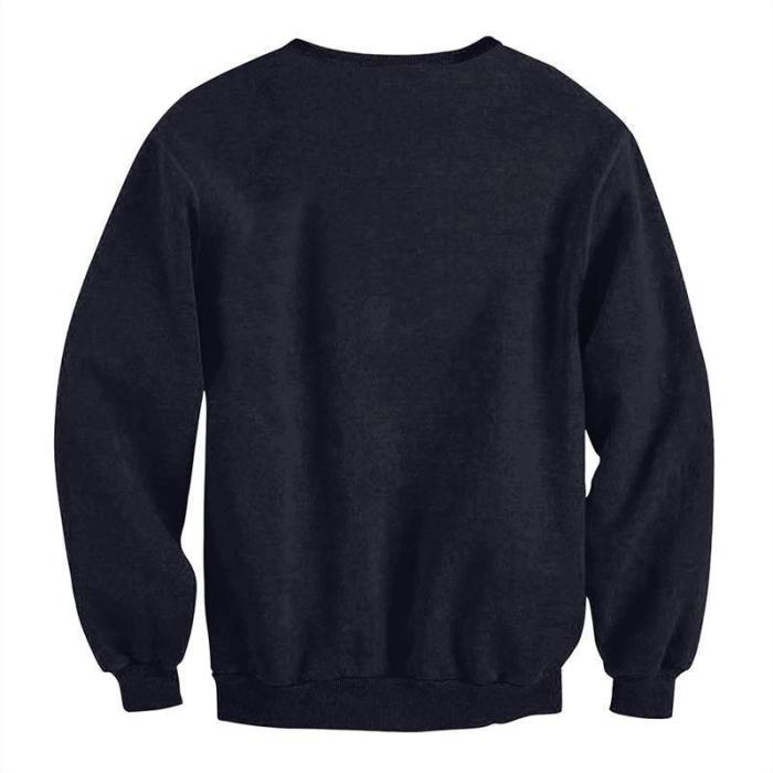 Womens Black Pullover Sweatshirt 3D Printed Christmas Nice Girl Pattern Long Sleeve Shirts