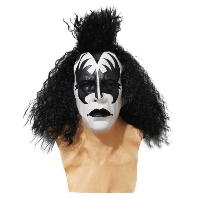 Halloween Gene Simmons Rock Star Chaim Witz Latex Masks Cosplay Props