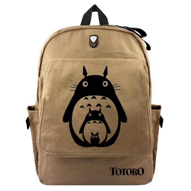 Japanese Anime Totoro 17  Canvas Backpack