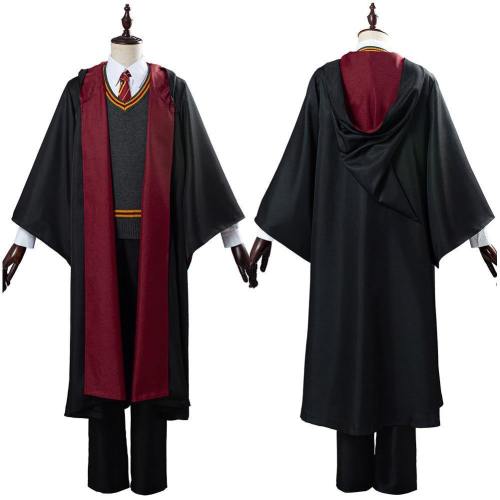Harry Potter School Uniform  Gryffindor Robe Cloak Outfit Halloween Carnival Costume Cosplay Costume