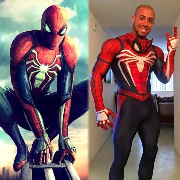 Spiderman Cosplay Costume Adult Children Jumpsuit