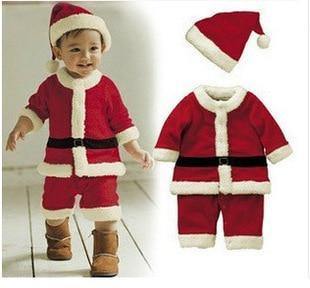 Halloween New Year Kids Santa Claus Cosplay Costume Carnival Party Christmas Toddler Girls Red Dress Baby Boys Xmas Clothing Set
