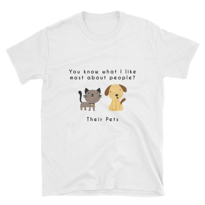  What I Like Most About People  Short-Sleeve Unisex T-Shirt (White)