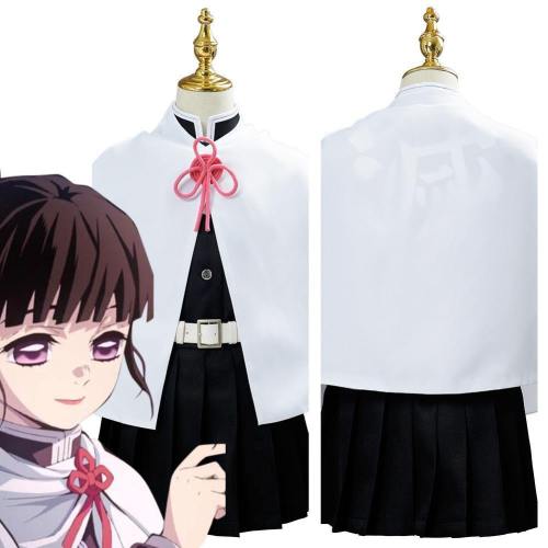 Demon Slayer Tsuyuri Kanawo Uniform Outfit Halloween Carnival Suit Cosplay Costume For Kids Children