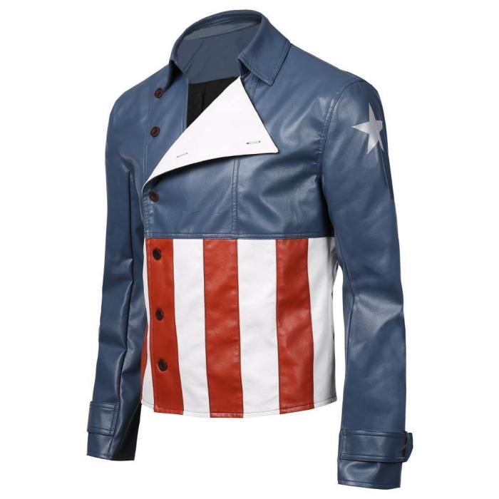 Avengers Game-Captain America Jacket Coat Cosplay Costume