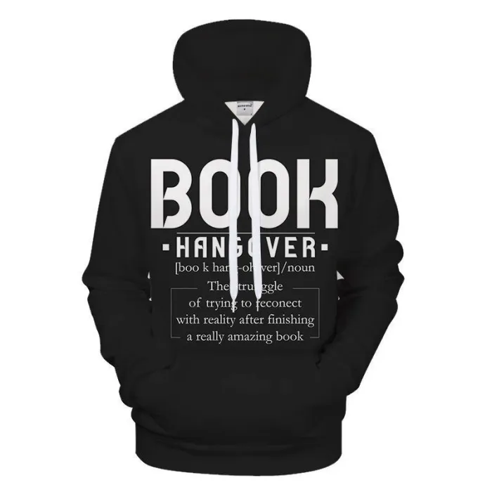 Book Hangover 3D - Sweatshirt, Hoodie, Pullover