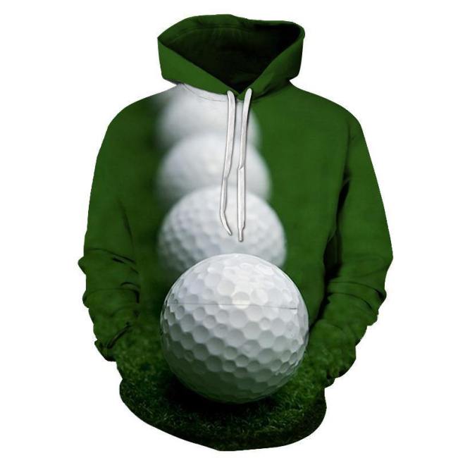 Row Of Golf Balls 3D - Sweatshirt, Hoodie, Pullover